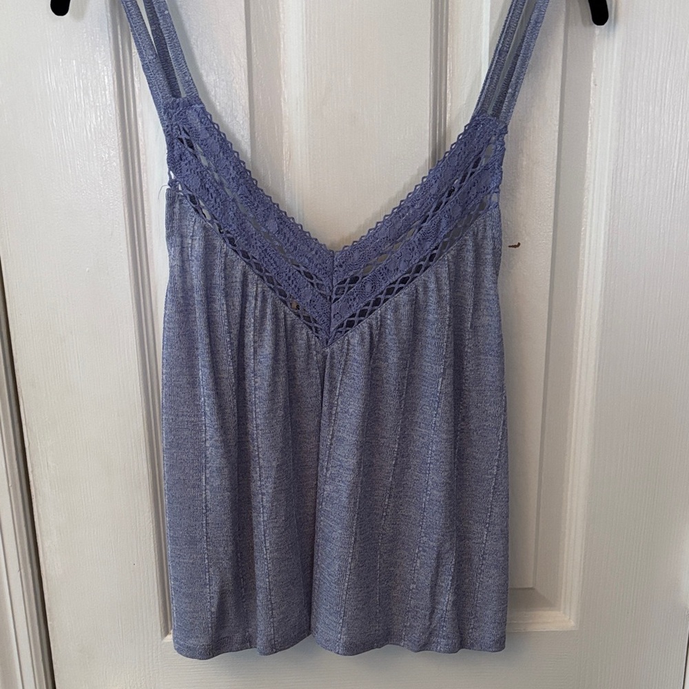 O’Neal Purple Lace Trim Crop Top